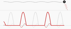 Biped model `human' running