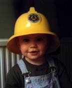 child with hat