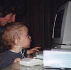 child with computer