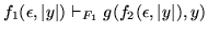 $ f_1(\epsilon,\vert y\vert) \vdash_{F_1}
g(f_2(\epsilon,\vert y\vert),y)$