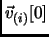 $\vec{v}_{(i)}[0]$