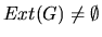 $Ext(G)\neq\emptyset$