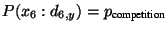 $ P(x_{6}:d_{6,y})=p_{\text{competition}}$