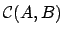 ${\mathcal{C}}(A,
B)$