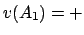 $v(A_1) =
+$