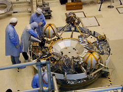 Mars rovers at the JPL Spacecraft Assembly Facility