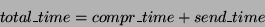 \begin{displaymath}
total\_time = compr\_time + send\_time
\end{displaymath}