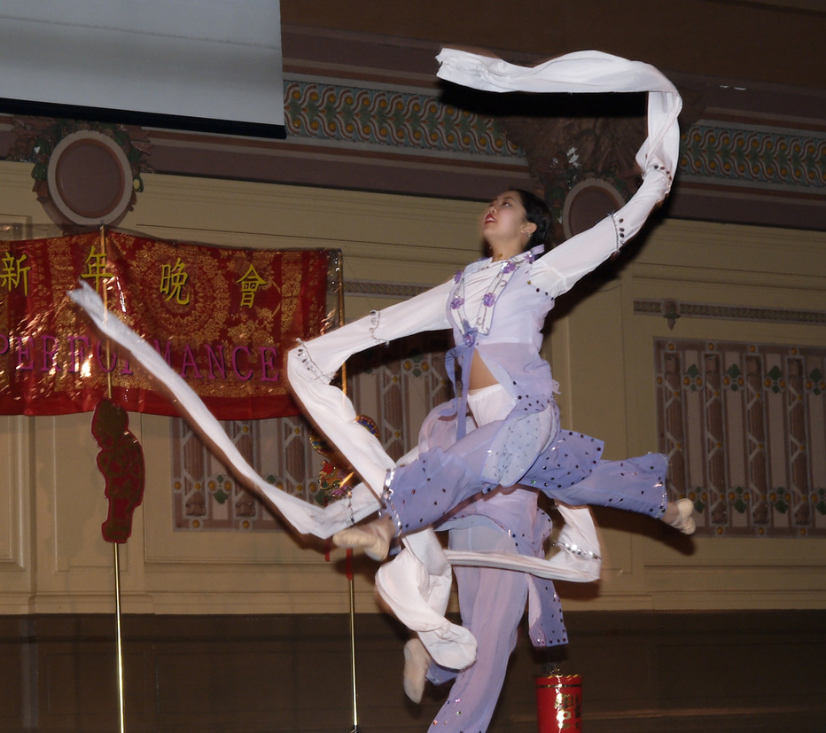 Leaping dancer