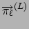 $\Vec{\pi_\ell}^{(L)}$