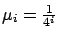 $\mu_i=\frac{1}{4^i}$