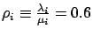 $\rho_i\equiv\frac{\lambda_i}{\mu_i}=0.6$