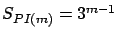 $S_{PI(m)} = 3^{m-1}$