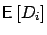 $\mbox{{\bf\sf E}}\left[ D_i \right]$