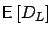 $\mbox{{\bf\sf E}}\left[ D_L \right]$