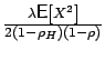 $\frac{\lambda \mbox{{\bf\sf E}}\left[ X^2 \right]}{2(1-\rho_H)(1-\rho)}$