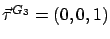 $\vec{\tau}^{G_3} = (0, 0, 1)$