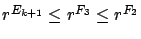 $r^{E_{k+1}}\leq r^{F_3}\leq r^{F_2}$