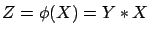 ${Z} = \phi({X}) = {Y} \ast {X}$