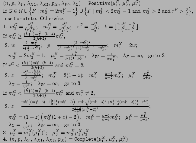 \begin{figure}\begin{center}
\begin{tabular}[hbt]{\vert l\vert}\hline
($n$, $p$,...
...\mu_1^X$, $\mu_2^X$, $\mu_3^X$)\\
\hline
\end{tabular}
\end{center}\end{figure}