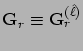 $\mathbf{G}_r \equiv
\mathbf{G}^{(\hat{\ell})}_r$