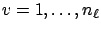 $v = 1, \ldots, n_\ell$