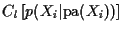 $C_l \left[ p(X_i\vert\mbox{pa}(X_i)) \right]$