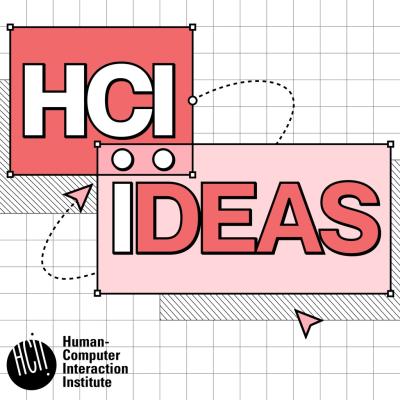  Image reads: HCI IDEAS with red, white and pink design elements, with grid background.