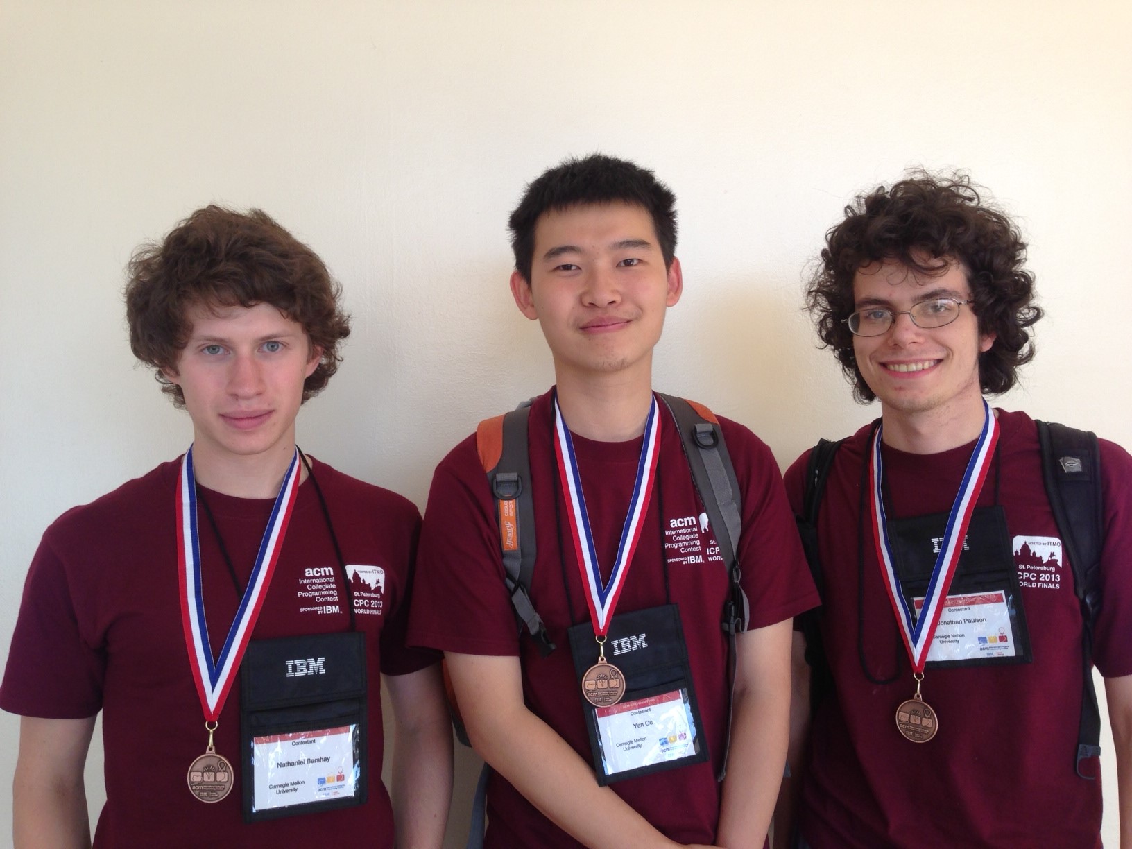 Carnegie Mellon Team Amed Orth American Champs At Acm Icpc World Finals Carnegie Mellon School Of Computer Science