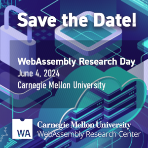 image of WebAssembly Research Day Save the Date June 4 2024