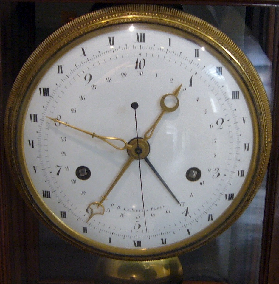 Decimal Clock from the 1780s showing ten hours per revolution