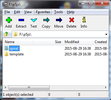 Second step using 7-zip