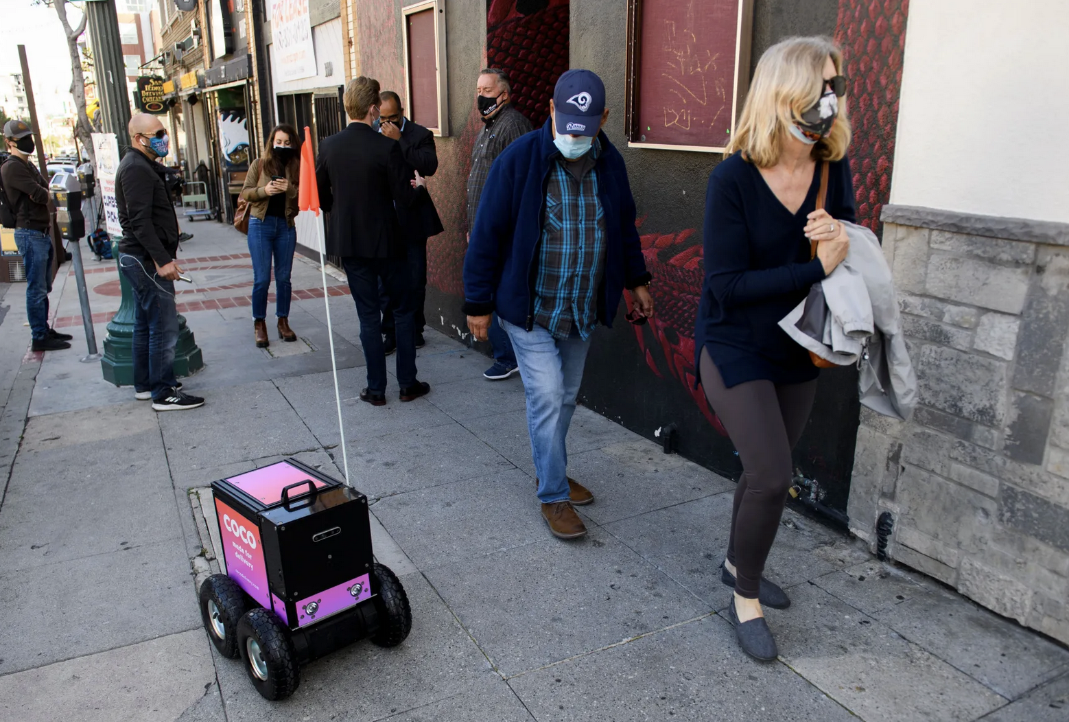 Coco Delivery sidewalk robot