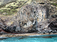 Cliffs along the harbor