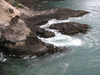 Craggy view from clifftop walk