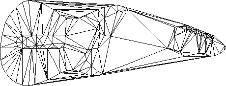 Triangulação de Delaunay restrita algoritmo de Ruppert, malha geométrica,  png