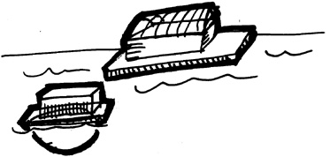 Sketch of 2 built boats