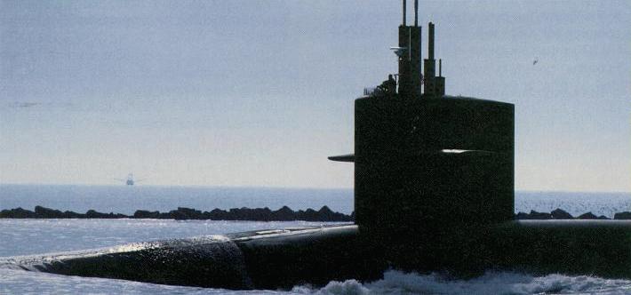 Periscope on an Ohio class submarine